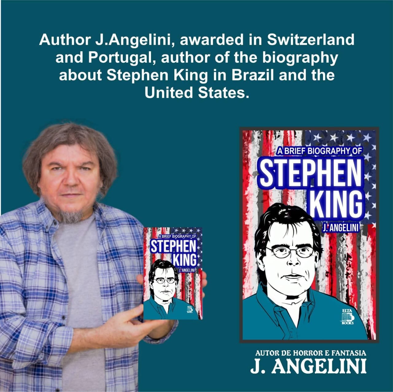 Arte de divulgação de A Brief Biography of Stephen King